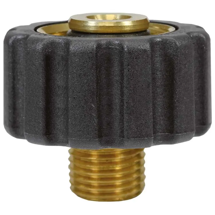 RACCORD HP 1/4"M - ECROU TOURNANT M22F (COURT)