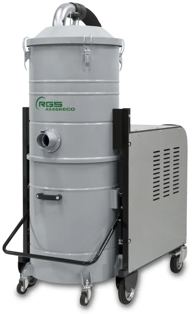 ASPIRATEUR INDUSTRIEL TRIPHASÉ  RGS A546KEKO SÉRIE ECO, 4kW, 520m3/h, ΔP°max 290mbar, Ø460mm, 100L