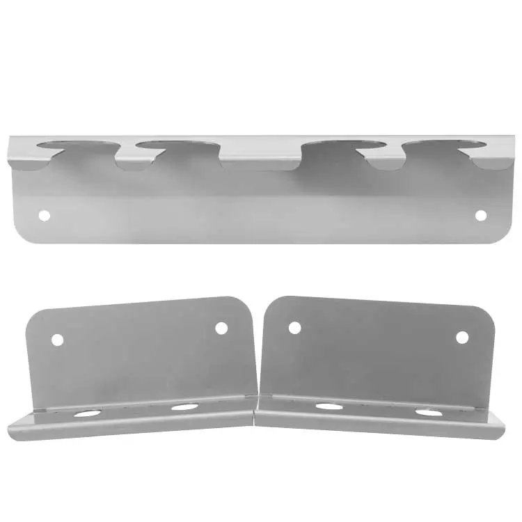 SUPPORT POUR 4 LANCE AVEC CONNECTEUR KW D12 M (2 PIECES INOX)