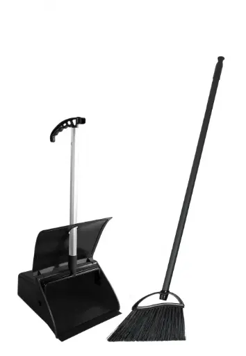 [14829] SET PELLE AEROPORT JOBBY NOIRE + BALAI